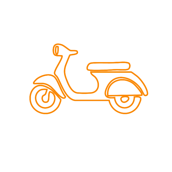 Icoon van een scooter